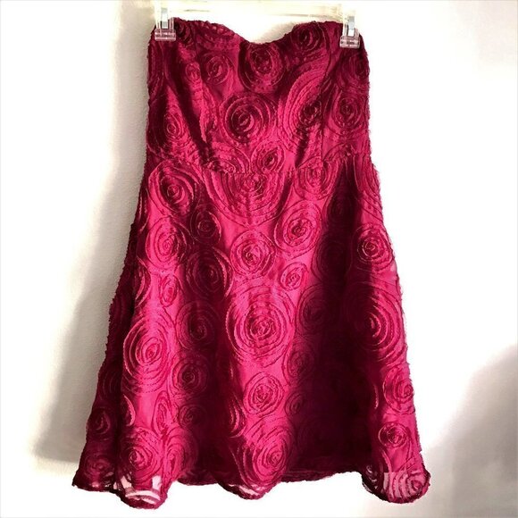 NWT Romy Rose Strapless Wine Red Mini Dress - Picture 4 of 6
